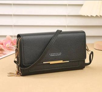 Женский кошелёк-сумка через плечо с регулируемый ремнем