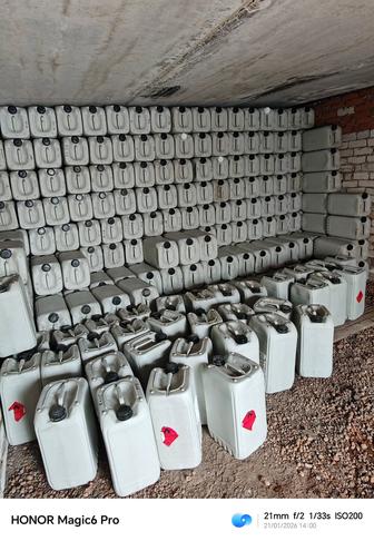 Канистры бочки пищевые пустые Европа 25 литр 27 серые прочные для воды гсм