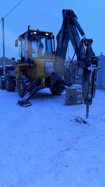 Услуги экскаватора погрузчика гидромолат