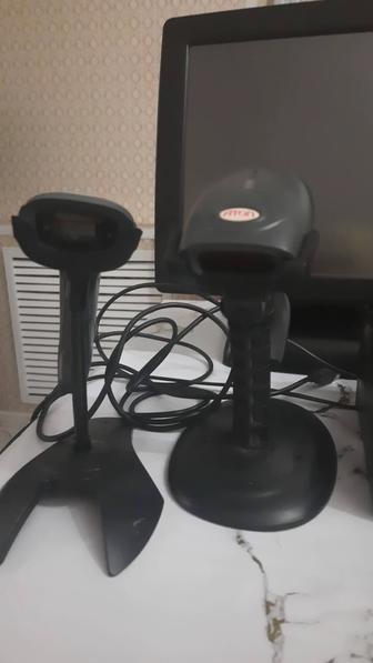 Монитор, сканеры,чековый принтер