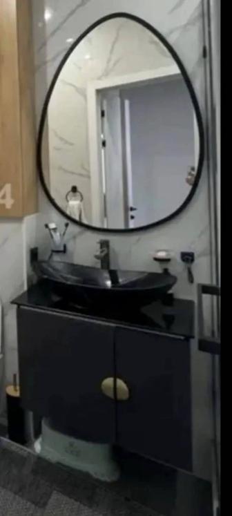 Ванная тумба с раковиной и смесителем