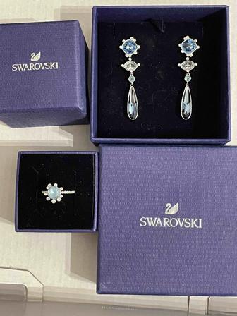 Набор SWAROVSKI серьги с кольцом