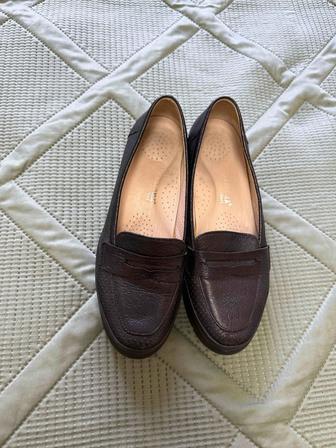 Балетки/ботинки женские кожа