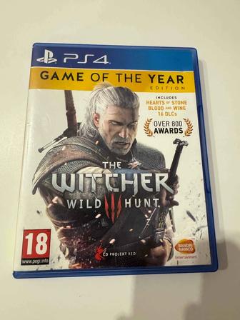 Игра на пс4 пс5 The Witcher wild hunt, ведьмак 3 дикая охота