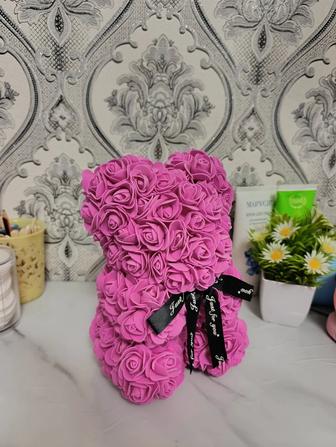 Мишки из роз, цветов