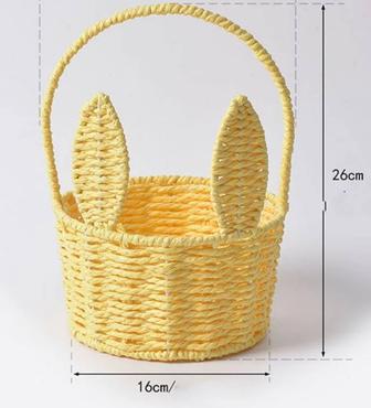Пасхальная корзинка плетёная