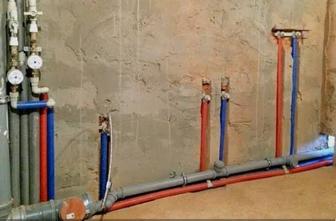 Разводка воды в санузле