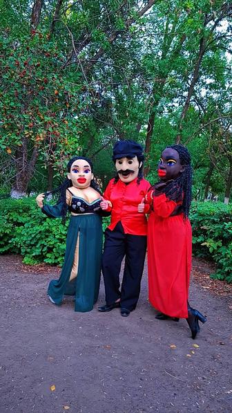 Ростовые куклы мишки зайки