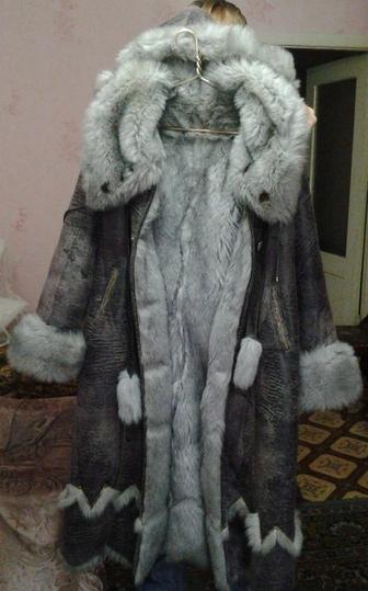 Дубленка из искусственного меха женская