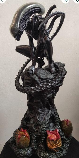 Коллекционная статуя Ксеноморф, Чужой, 47 см с диорамой Ручная работа 12K