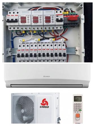 Усановка и Ремонт кондиционеров, и всё виды электромонтажных работ.