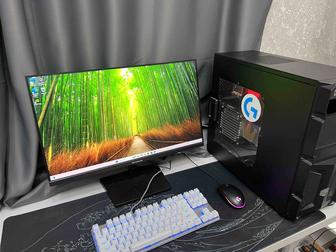 Игровой ПК Ryzen 5 3600 GTX 1660 6 ГБ монитор LG 144 Гц